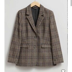 & Other Stories Plaid Blazer